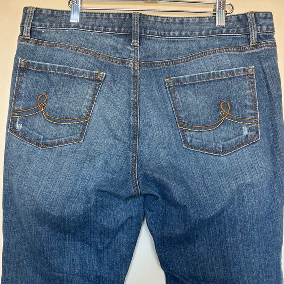 Ann Taylor LOFT Original Bootcut Jeans Womens 14 Medium Wash Blue Denim - Picture 4 of 11